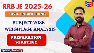 RRBJE 2025 -26 Civil Engineering CBT 2 |Subject-wise Weightage & Preparation Strategy -SparksAcademy