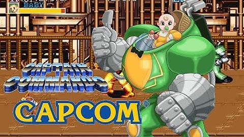 Captain Commando-1v4 Baby hardest 1life Rush clear play！AI-60Fps Frame interpolation Smooth! AI补帧