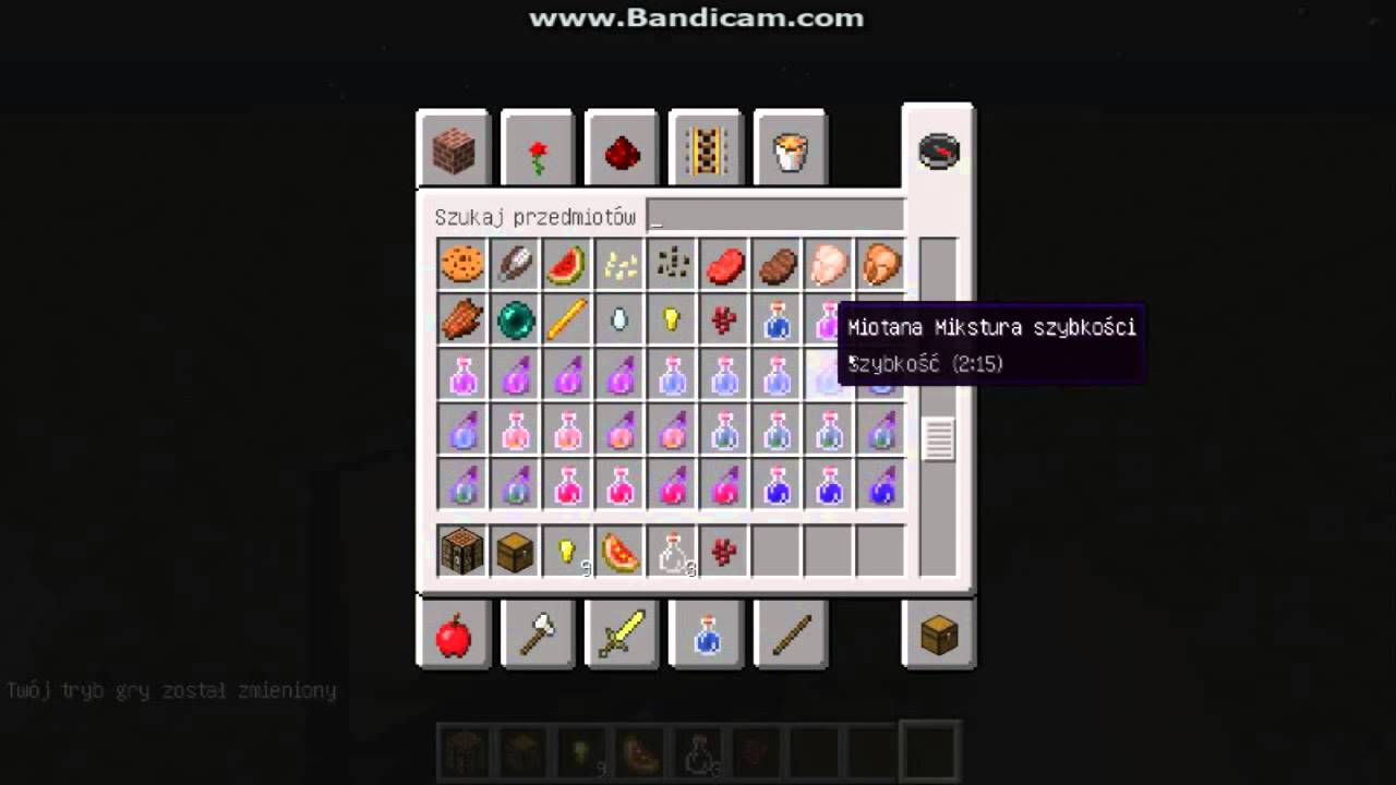 Jak Zrobić Miksture Osłabienia W Minecraft jak zrobic miksture życia w miencraft - YouTube