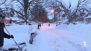 Residents in South Buffalo neighborhoods are working together to dig out of the snow