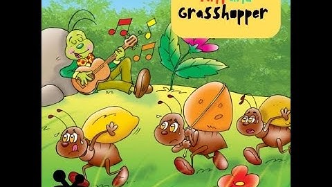 Ant and lazy grasshopper.