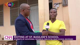 St. Basilide's School students riot to demand reopening of institution | CNR