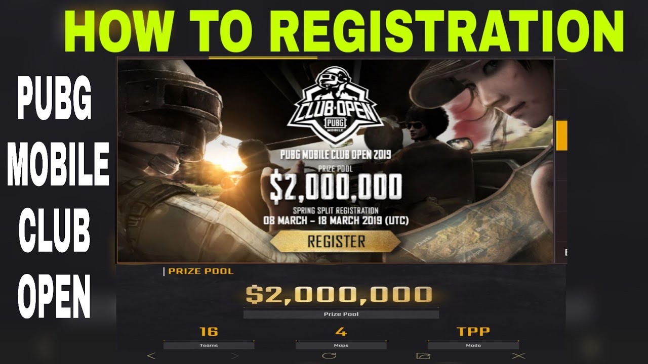 PUBG MOBILE OPEN CLUB 2019 HOW TO REGISTRATION - 