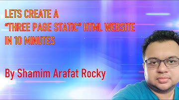 Lets create HTML static website in 10 minutes | Frontpage 2003 | Webdesign for beginners