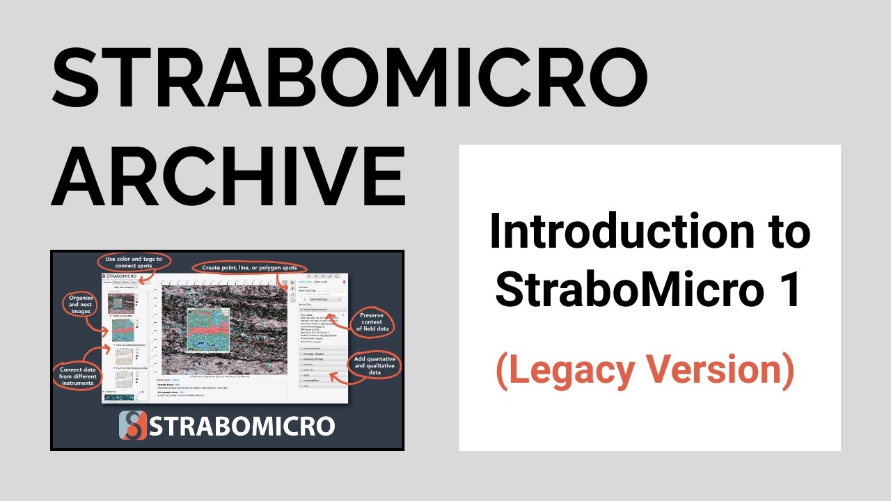 Introduction to StraboMicro 1 | Legacy StraboMicro [OLD VERSION] - YouTube