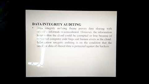 SECURITY PROTECTING AND DYNAMIC AUDIT SERVICE FOR SECURE CLOUD STORAGE