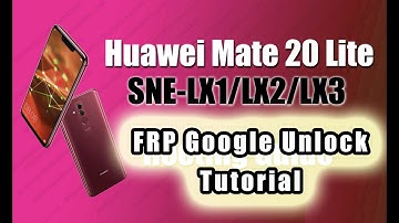 Huawei Mate 20 Lite SNE-LX1 The Latest 2023 Remove FRP Lock Google bypass Unlock TUTORIAL 02/2023