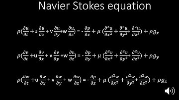 navier stokes equations_formula overview