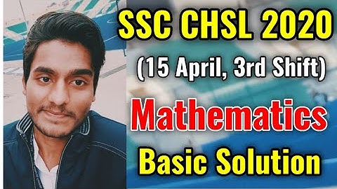 SSC CHSL 2020 Tier-1 (15 April, 3rd Shift) Solved Paper | by Rohit Tripathi | Exam Approach 😎