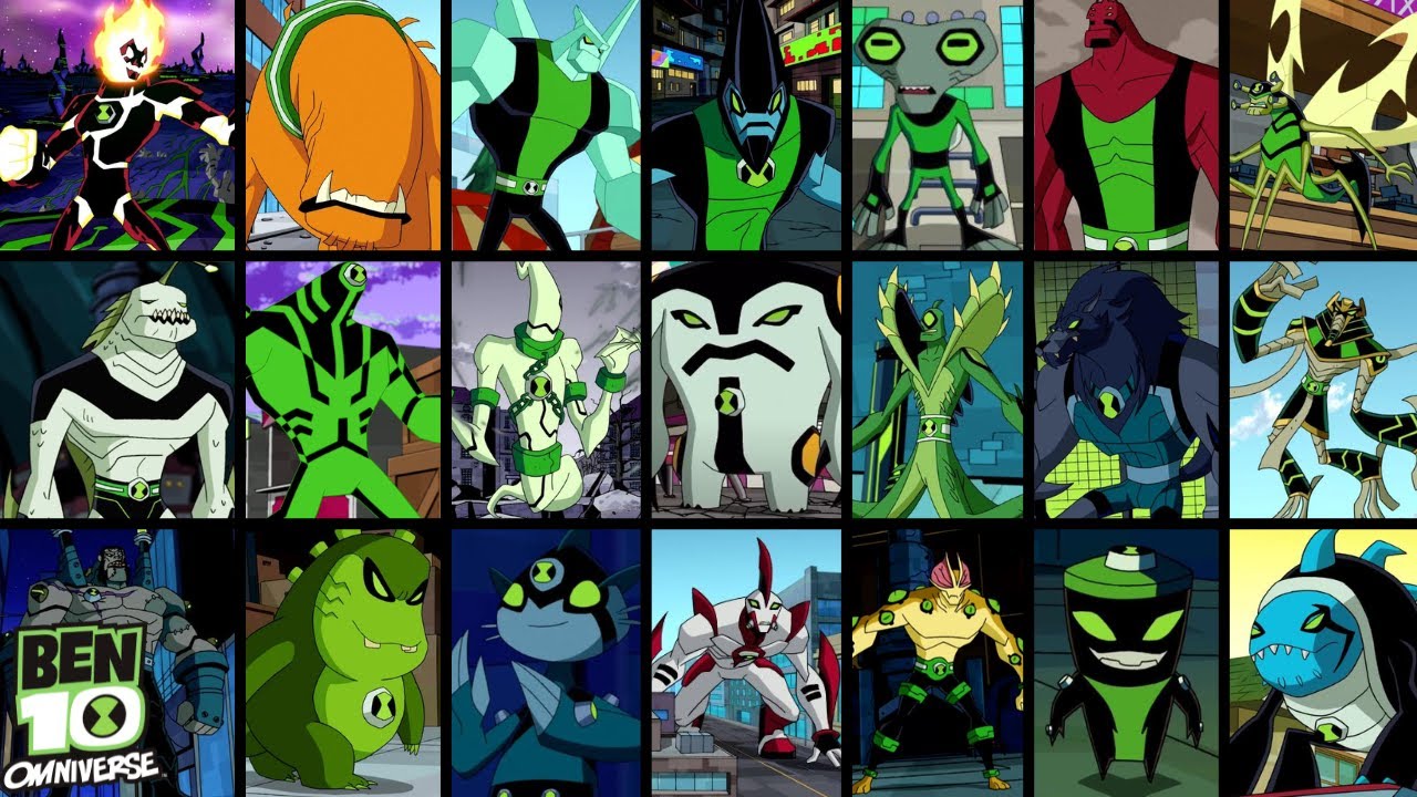 Every Ben Alien Transformation, Ben 10