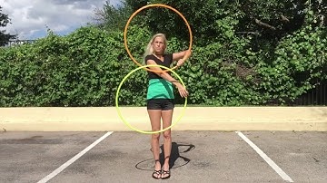 Twin hoop tutorial: Double Smear Weave with Jasmine Kienne. ❤️