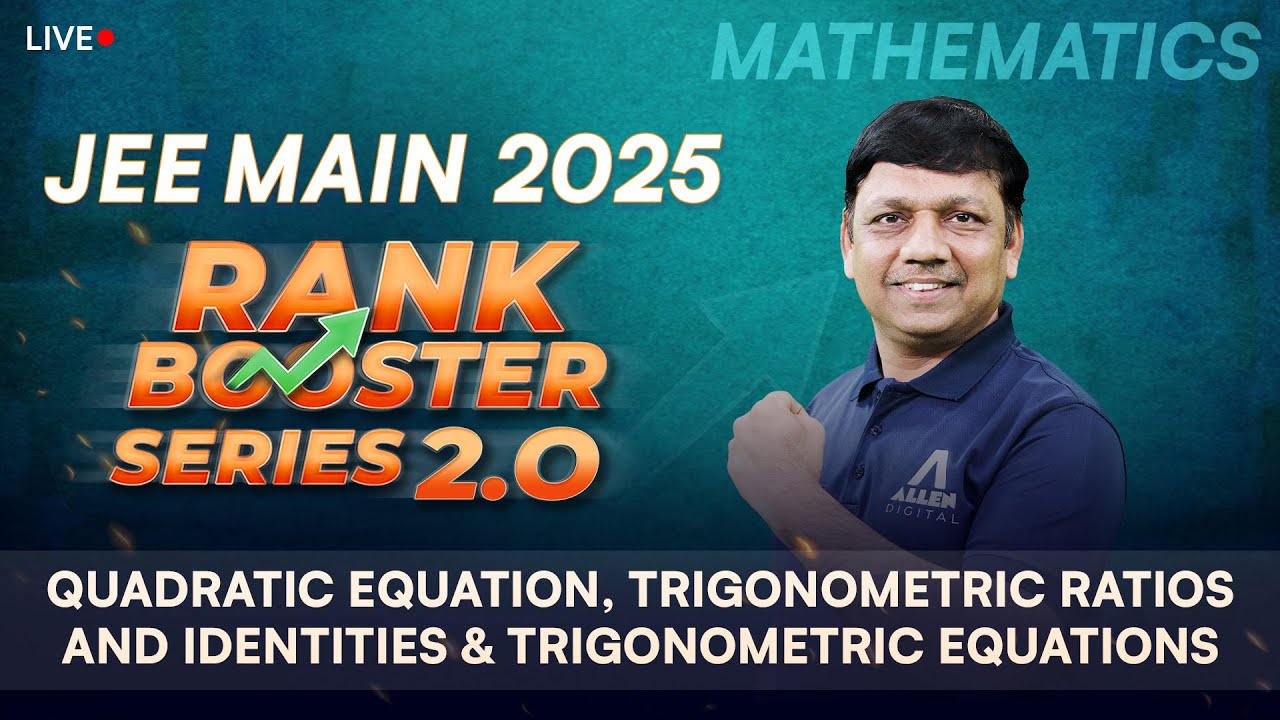 Quadratic Equation, Trigonometric Ratios And Identities & Trigonometric ...