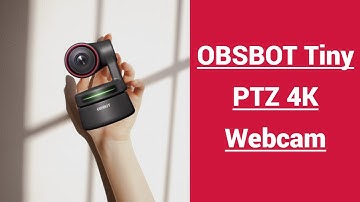 OBSBOT Tiny PTZ 4K Webcam - HDR, 60 FPS, Low-Light Correction