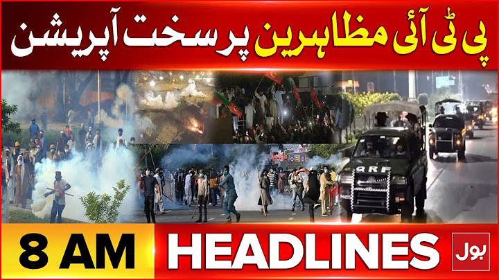 PTI Big Protest | Grand Operation Against Protestors | BOL News Headlines At 8 AM | DChowk Situation