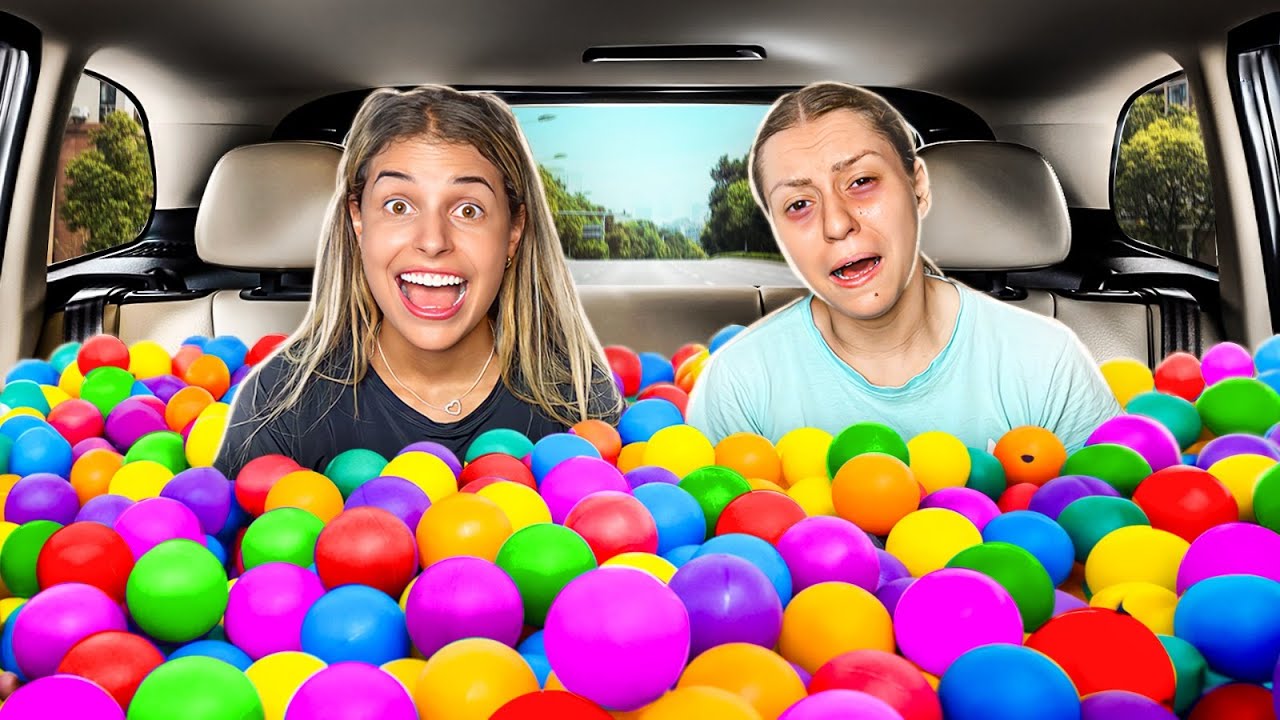 QUEM PASSAR MAIS TEMPO NO CARRO DE PISCINA DE BOLINHAS, VENCE!!