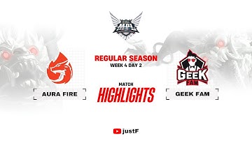AURA vs GEEK HIGHLIGHTS MPL ID SEASON 13 WEEK 4 | Aura Fire vs Geek Fam