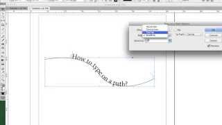 How to type on a path using InDesign CS6
