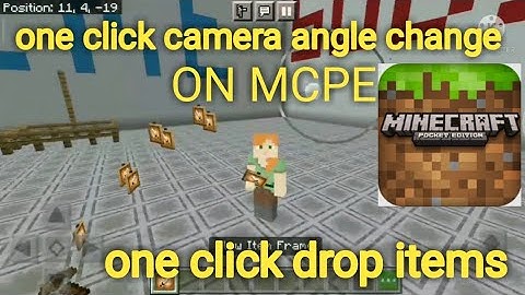 how change camera angle in Minecraft one click drop items one click || Minecraft like pc