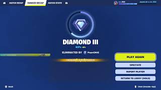 Fortnite  ranked reload not getting off until win
