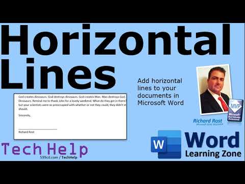How To Add Lines To A Word Document - How to Insert Horizontal Lines to a Microsoft Word Document - Dividers, Form Blanks, Signature Line