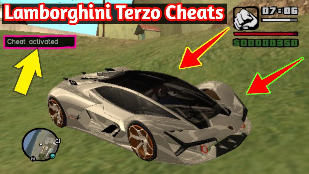 Gta San Andreas lamborghini terzo Car Cheats, Lamborghini Terzo Car Cheat  code