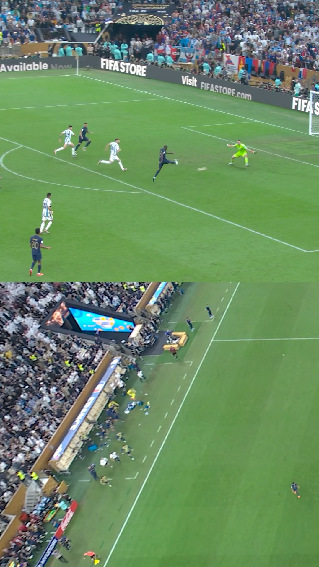 France’s reaction to Martinez’s save