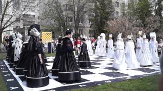 Живые шахматы в Саратове 1 мая 2017