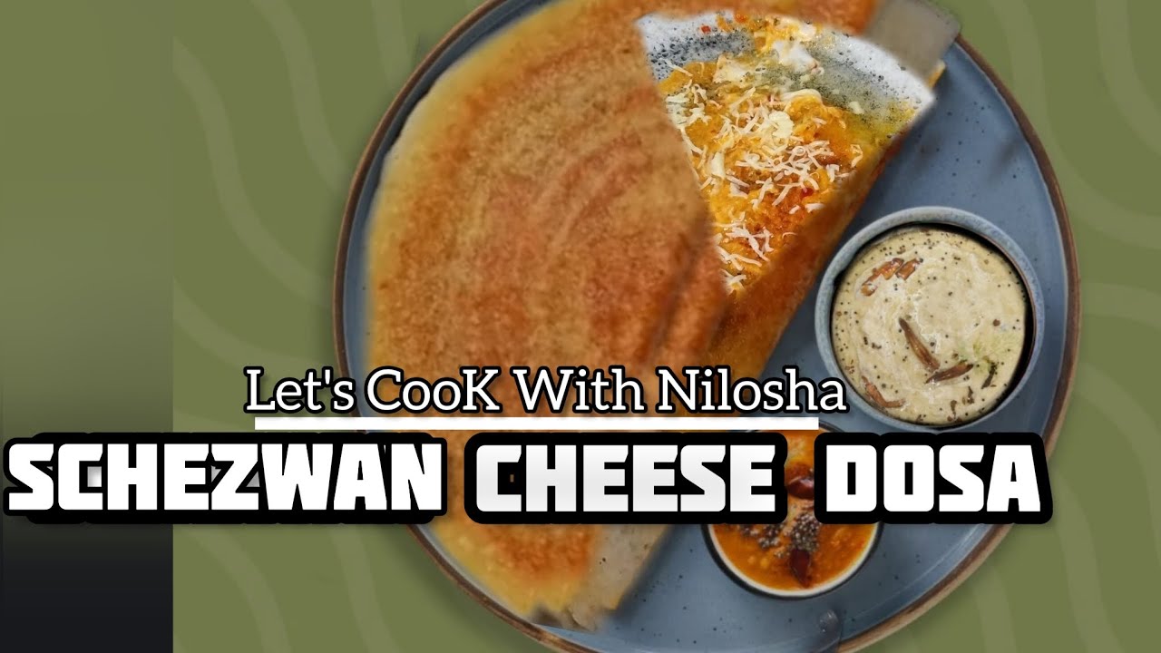 Schezwan Cheese Dosa Cheesy Schezwan Dosa Recipe Red Dosa Recipe YouTube