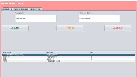 Gestion hôtelier Avec JAVA en utilisant NetBeans  Partie-2 .