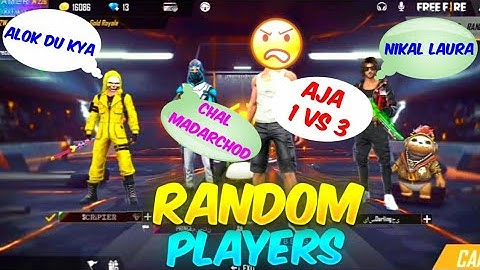 Random(FRIENDS)Player call me Noob and I challange for Room| PART -4|Garena Free fire|choubey gaming