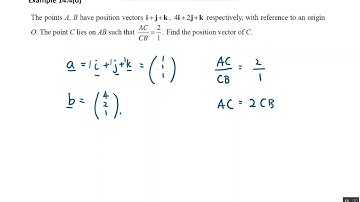 A Levels H2 Math Vectors: Ratio Theorem