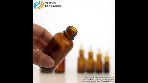 Amber Glass Dropper Bottles | Custom Essential Oil Packaging