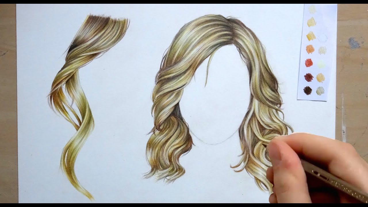 Blonde hair drawing - wide 6