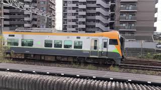 【定刻運行】しおかぜ１２号は、8600系5両編成で、妹尾駅を通過、岡山に向かいました。