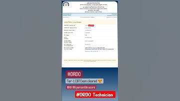 DRDO Technician A tier -1 cleared 😍#drdo #technician #drdorecruitment2022 #result #results #sscgd