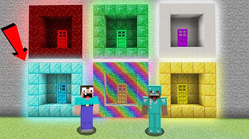 Minecraft NOOB vs PRO: CAN NOOB CHOOSE THIS 10000 RAREST HOLE WITH SECRET ROOMS? 100% trolling