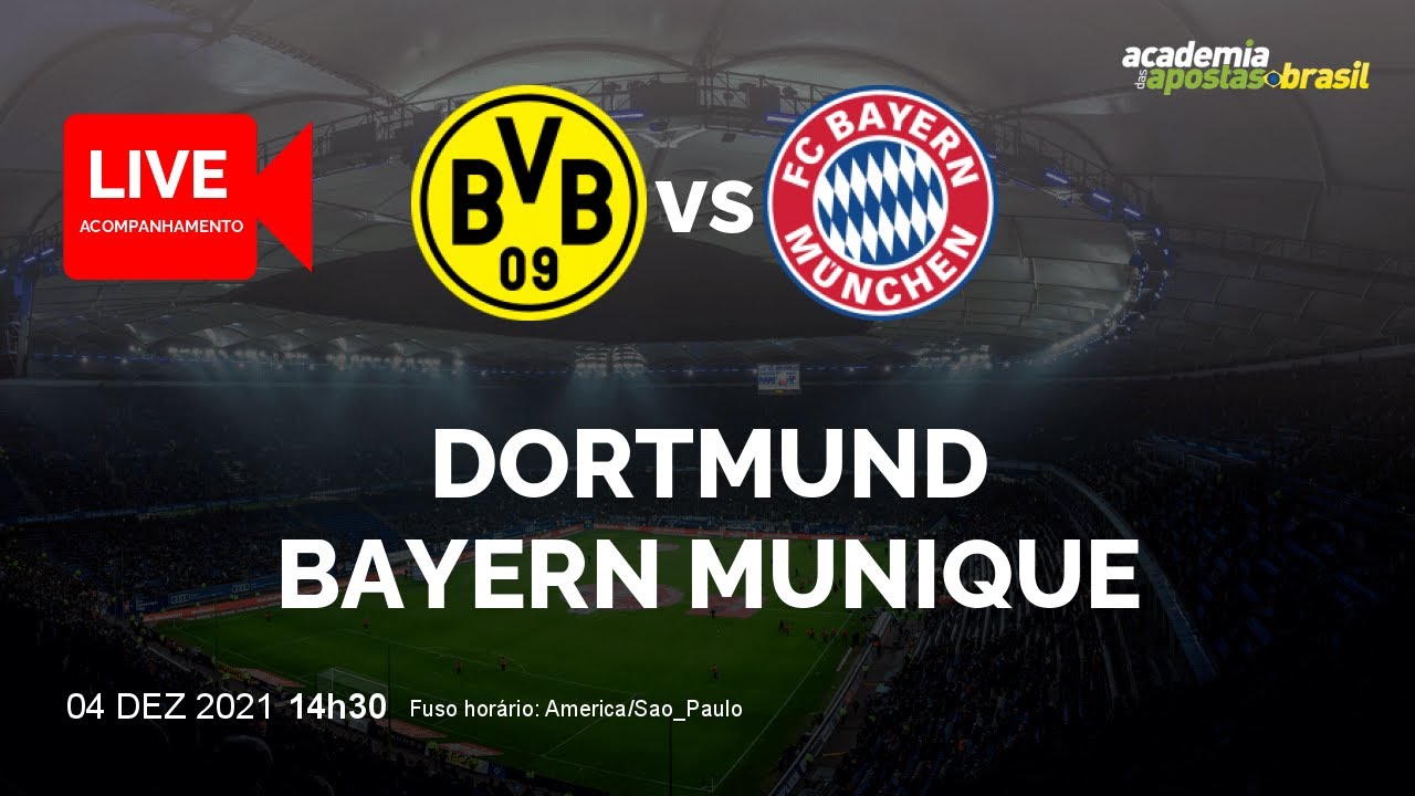 Borussia Dortmund x Bayern Munich ao vivo | Alemanha - Bundesliga - 14ª Rodada | Narração