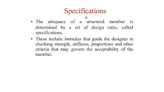 Lecture 2 Steel Structure Specifications & Design Loads | Part 2 of 2