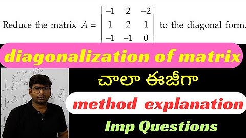 diagonalization of matrix find A^5 imp Questions btech m1|unit-2|eigenvalues and eigenvictors #btech