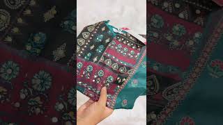 ishin printed kurta set unboxing ll myntra #meesho #maxigown #beautifullehenga #unboxing #myntra