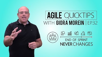 Agile QuickTip #32 by Giora Morein: End of Sprint Never Changes