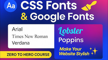 CSS Fonts & Google Fonts Tutorial | HTML CSS Course (Zero to Hero)