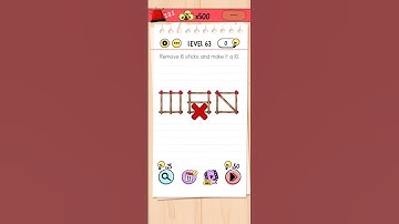 Remove 6 sticks and make it a 10 - Brain Test - Level 63 #reels #games #gameplay #braintest #video