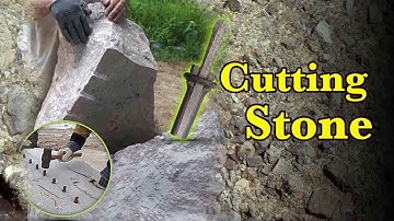 Fastest Hand Stone Splitting Technique | Modern Granite Mining