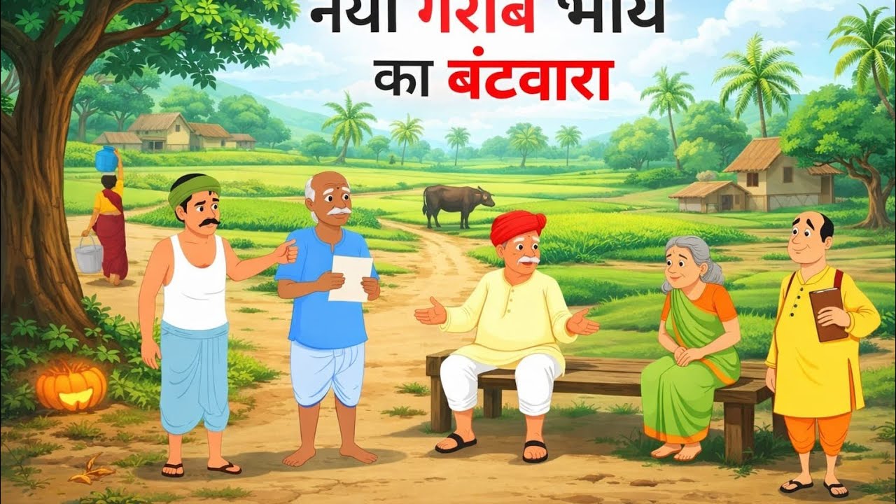 भाइयों के बिच बटवारा kahani cartoon Hindi kahani Hindi kahani