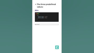 CSS Border Width Property  #programming  #shorts