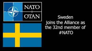 Celebrating Sweden as the 32nd NATO member