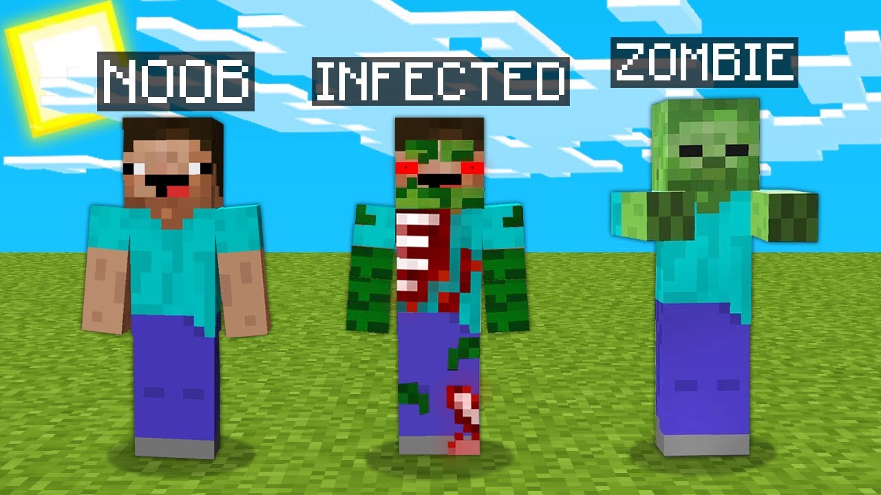 MINECRAFT BUT NOOB BECOME ZOMBIE : NOOB vs PRO 100% TROLLING CHALLENGE ...