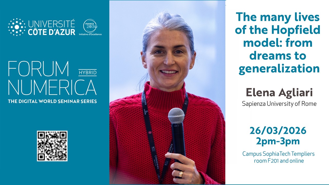 Forum Numerica - Elena AGLIARI - The many lives of the Hopfield model: from dreams to generalization