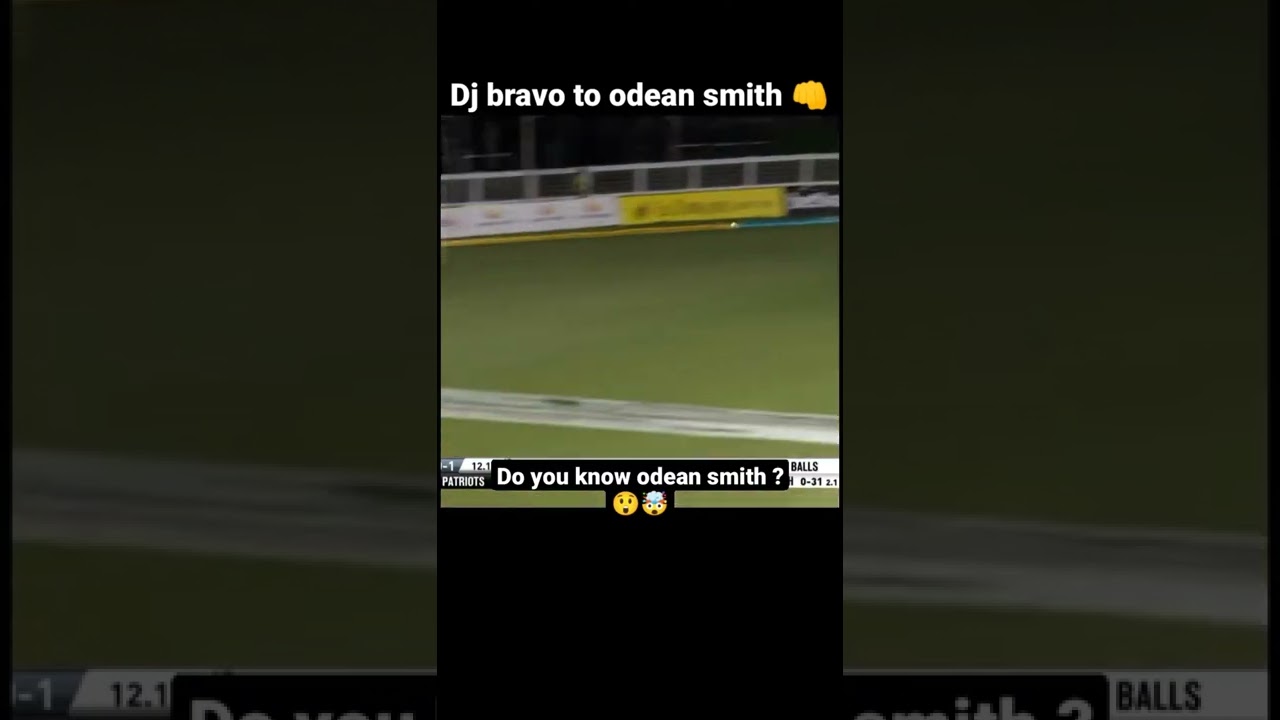 DJ Bravo to odean Smith goes for boundary ⚡